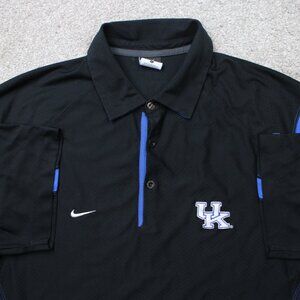 Nike Kentucky Wildcats Mens Large Black/Blue Dri-Fit NCAA Polyester Short Sleeve